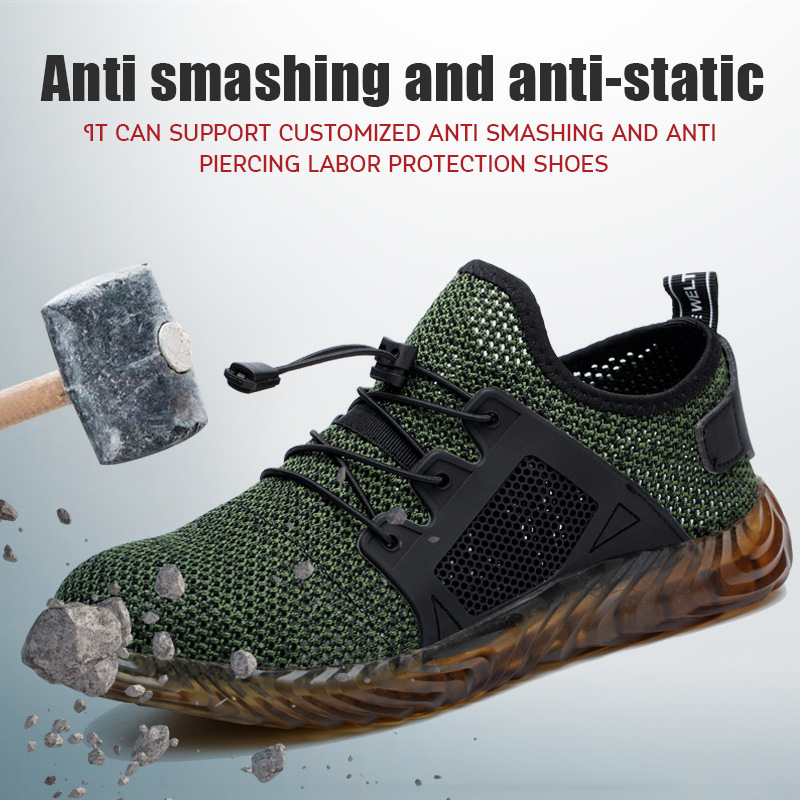 summer breathable safety shoes anti-smash and anti-stab 10
