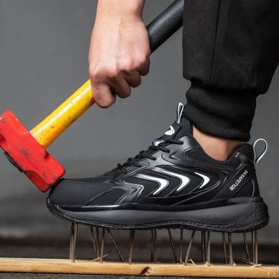 Anti-smash and anti-piercing safety shoes for four seasons 56