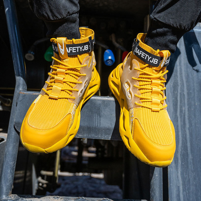 Steel toe cap anti-smash anti-puncture safety shoes 84