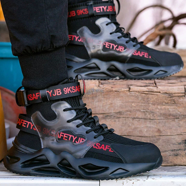 Steel toe cap anti-smash anti-puncture safety shoes 84